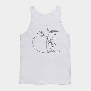 Love Couple line illustration Tank Top